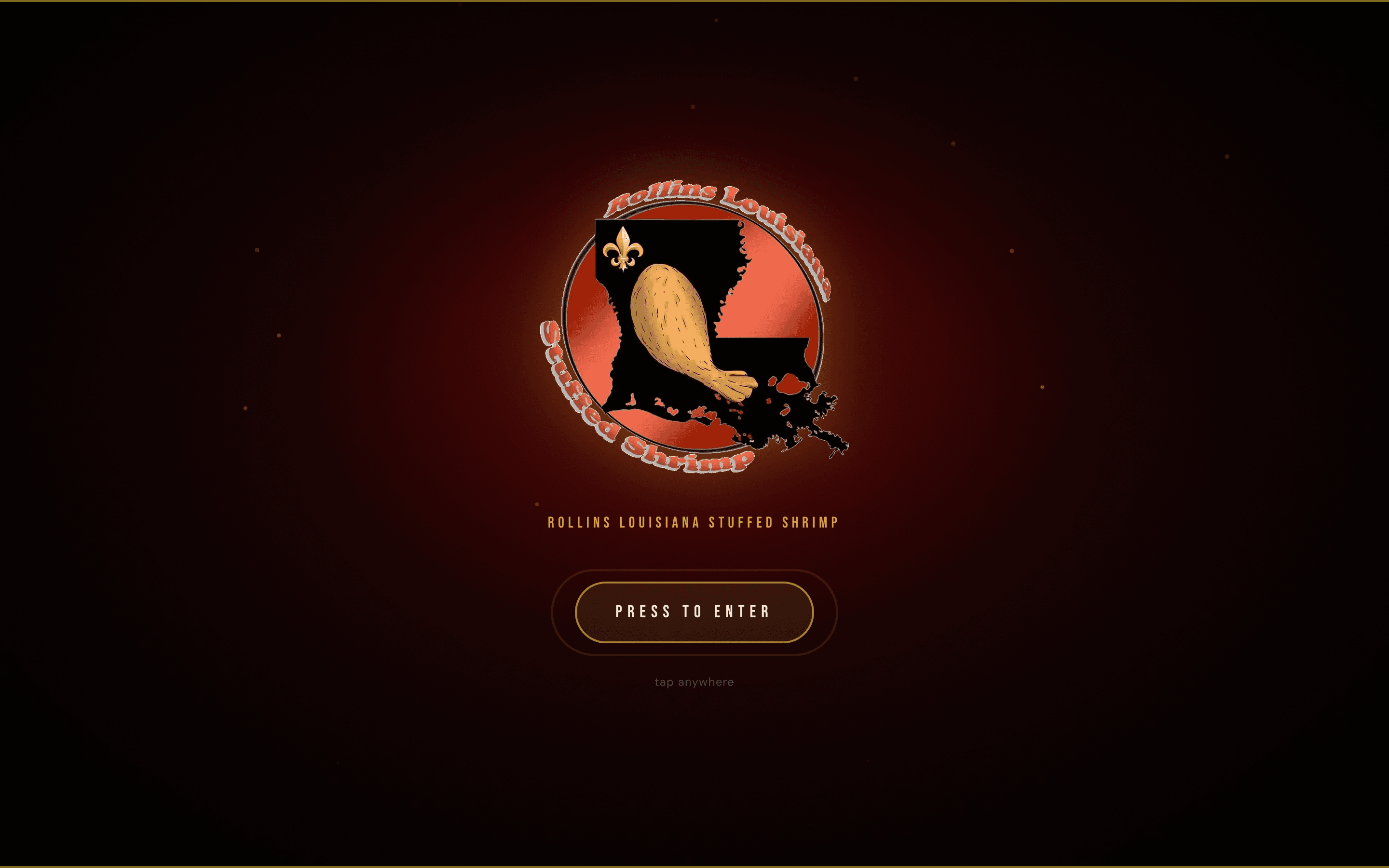 Rollins LA Stuffed Shrimp website homepage